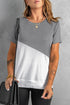 Crew Neck Colorblock Tee